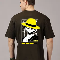 LEON Men Graphic Printed Round Neck Cotton Oversized T-shirt-picture-50