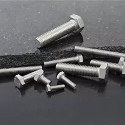 Immech M6 x 45mm Hex Head Bolt/Screw Zinc-Coated Machine Thread Pack of 75 Pcs image 4