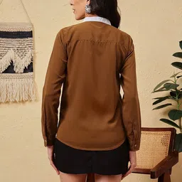 Molly & Michel Mandarin Collar Top image 5