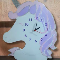 KIDOZ Unicorn Shaped Clock White-picture-25