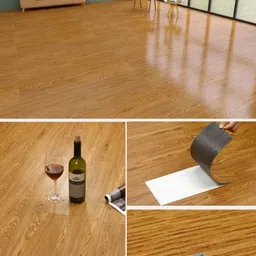 JAAMSO ROYALS PVC Flooring Planks Tiles Self Adhesive Peel & Stick Wooden Design 36 Planks 72 Square Feet - Brown-picture-17