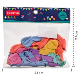 Babyhug Pastel Balloons Multicolour - Pack of 60 image 3