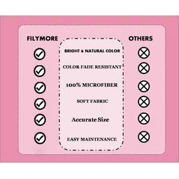 Filymore Pink 300 TC Double Bedsheet with 1 Pillow Covers image 5