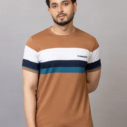 INSPRIE Men Colourblocked T-shirt-picture-34