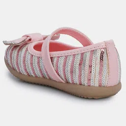 Mine Sole Sequin & Bow Detailed Ballerinas - Pink image 5