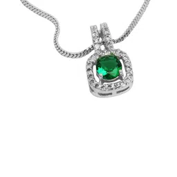 FASHION EMPIRE Silver-Plated Alloy Artificial Stones and Beads Pendant image 4