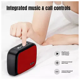 pTron Musicbot Lite 5W Mini Bluetooth Speaker with 6Hrs Playtime - Red image 5