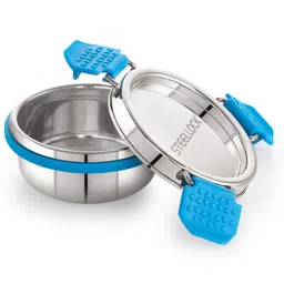 steel lock STEELLOCK PRO Stainless Steel Container/Dabba with Steel Lid Airtight for Food Storage, Easy to Carry, Leak Proof and Stackable (SLP-120/150 ml). image 5