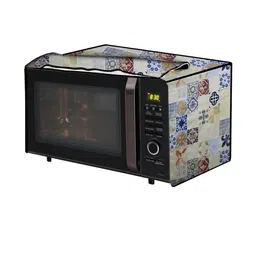 The Furnishing Tree PVC Waterproof Microwave Oven Cover Compatible for LG 21L MC2146BG Mosaic Patte-picture-14