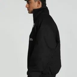 Puma Black Cotton Regular Fit Sports Jacket image 3