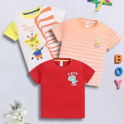 LITTLE NINJA Boys 3 Printed Applique T-shirt-image-24