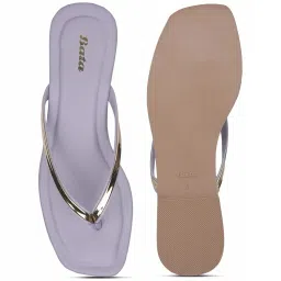 Bata Women's LI Purple Thong Sandals image 3
