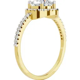 Sparkles Lab Grown Diamond 14k (585) Yellow Gold Ring for Women image 3