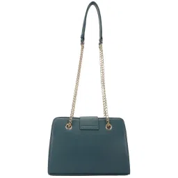 Fastrack Teal Quilted Medium Shoulder Handbag image 3