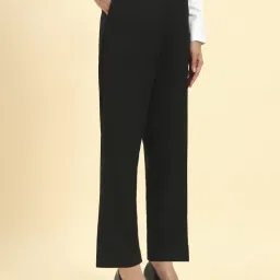 Cantabil Black Solid Trousers image 3