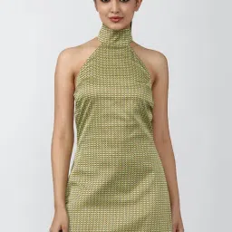 Forever 21 Green Printed Mini A Line Dress-picture-26