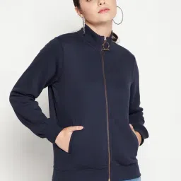 MADAME Navy Front-Open Sweatshirt-picture-32