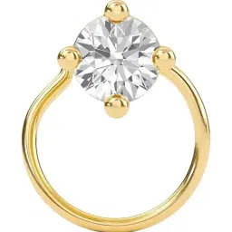 SHINE ETERNAL Lab Grown Diamond 18k (750) Yellow Gold 0.2 ct. Nose Pin for Women-image-75
