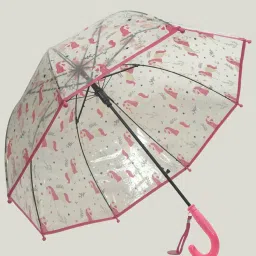 Little Surprise Box Pink Polyester Unicorn Print Umbrella image 3