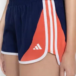 adidas Blue & Orange Striped Sports Shorts image 5