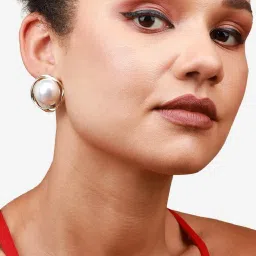 Sohi goldplated studs for women image 3