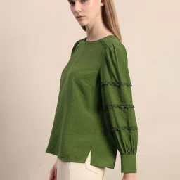 Vero Moda Green Regular Fit Top image 3