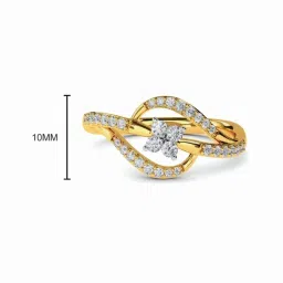 Kisna Diamond & Gold Jewellery Reanne 18k (750) Diamond & Gold Ring For Women image 3