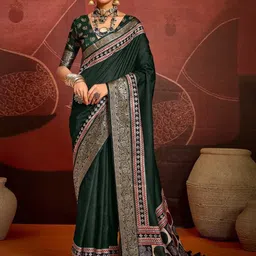 Meena Bazaar Woven Design Zari Saree-picture-42