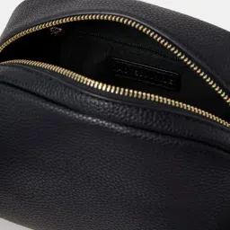 Accessorize London Black Textured Small Cross Body Bag image 5