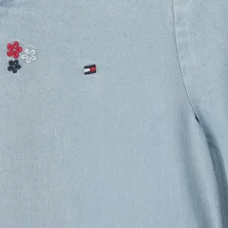 TOMMY HILFIGER Denim Medium Printed Regular Fit Dress image 3