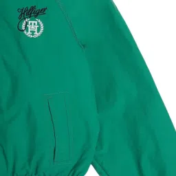TOMMY HILFIGER Olympic Green Solid Relaxed Fit Jacket image 3