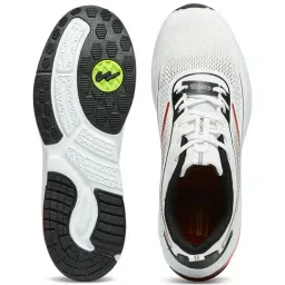 Campus Men's AIR CAPSULE PRO White & Black Running Shoes image 4