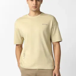 Van Heusen Beige Regular Fit Printed T-Shirt-picture-31