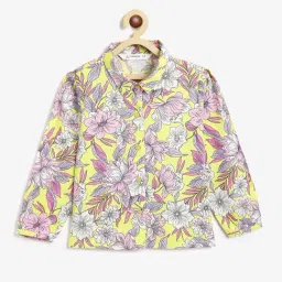 Campana Girls Yellow and Pink Floral Top-image-43
