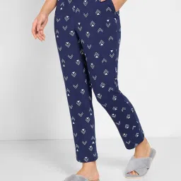 Dreamz By Pantaloons Navy Cotton Regular Fit Printed Pyjamas image 3
