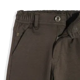 Cavio Boys Olive Green Regular Fit Pant image 3