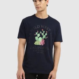 Levi's Blue Slim Fit Printed T-Shirt-picture-14