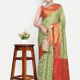 jayant creation Green Art Silk Barasi Sarees-picture-24