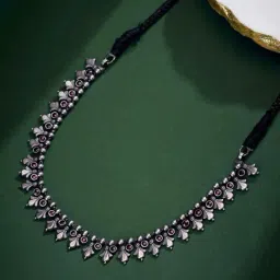Fabindia Women Silver Short Necklace-image-40