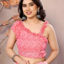 Ekasya Paisley Poly Georgette Saree image 3