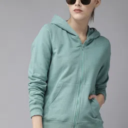 Dogman Women Solid Front-Open Hooded Sweatshirt-image-53