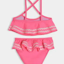 MiArcus Kids Pink Printed Regular Fit Top & Bottoms image 2