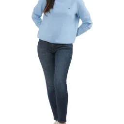 Tommy Hilfiger Blue Regular Fit Sweatshirt image 5