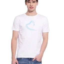 Being Human White Cotton Regular Fit Printed T-Shirt-picture-12