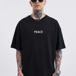 LAUREN ADAMS Graphic Printed Drop-Shoulder Sleeves Pure Cotton Oversized T-Shirt image 5