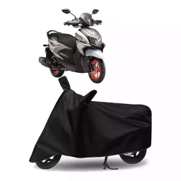 Auto Pearl Bike Cover for Yamaha Ray ZR BS6 (Black)-picture-39