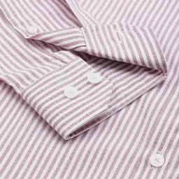 Louis Philippe Sport Super Slim Fit Striped Pure Cotton Casual Shirt image 4