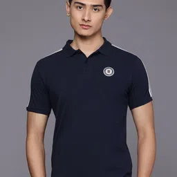 Louis Philippe Sport Polo Collar Pure Cotton Slim Fit T-shirt image 3