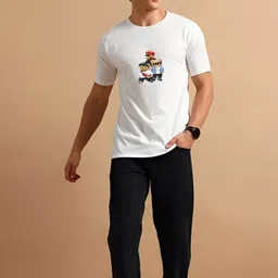 Kasendra Men Graphic Printed Round Neck T-shirt image 5