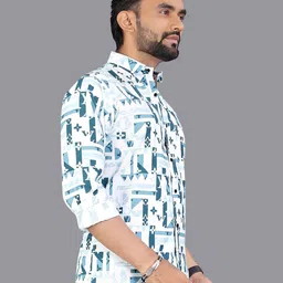 Metronaut Men Classic Printed Casual Shirt image 3